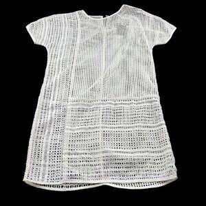 Armani Exchange Women's White embroidered‎ Swim Cover Up Dress sz Small NWT